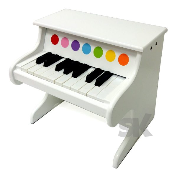 פסנתר עץ לבן לילדים