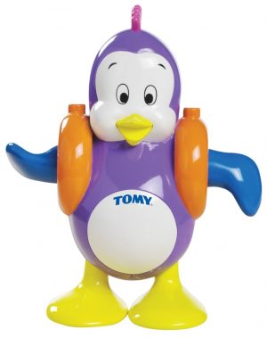 פינגווין שוחה ושר - צעצוע אמבטיה - טומי