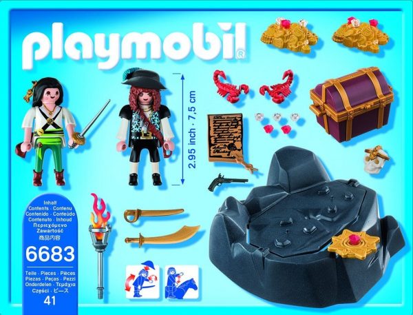 מחבוא האוצר הפיראטי - פליימוביל 6683  Playmobil