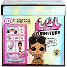 LOL Surprise - Furniture Packs פלייסט וערכת ריהוט עם בובה LOL
