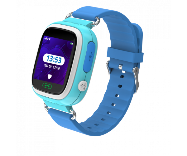 Kidi Watch Color - שעון בטיחות חכם לילדים עם GPS בצבע כחול
