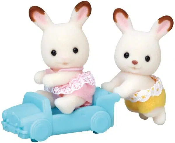 משפחת סילבניאן - תאומים ארנבוני שוקולד עם אוטו צעצוע