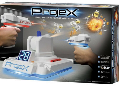 Projex - זוג אקדחי לייזר עם מקרן מטרות קופצות