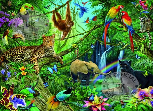 פאזל 200 - חיות בג'ונגל