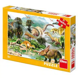 פאזל 100 חלקים - ממלכת הדינוזאורים