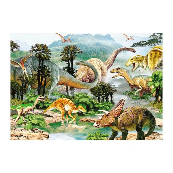 פאזל 100 חלקים - ממלכת הדינוזאורים