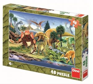 פאזל 48 חלקים - דינוזאורים