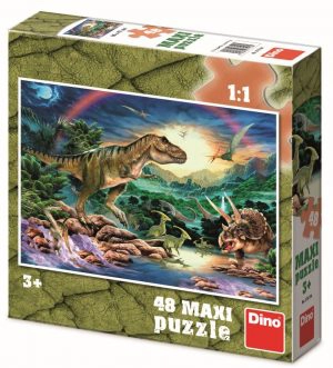 פאזל רצפה 48 חלקים - דינוזאורים