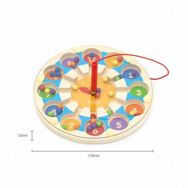 ויגה - לוח שעון וחרוזים מגנטיים