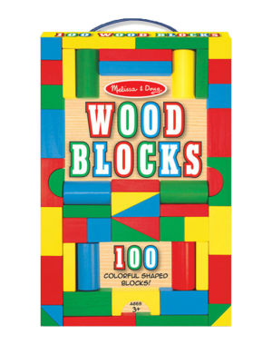 סט 100 קוביות צבעוניות מעץ - מליסה ודאג