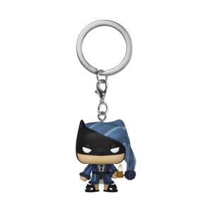 בובת פופ - באטמן בפיג'מה עם מצנפת ונר - מחזיק מפתחות