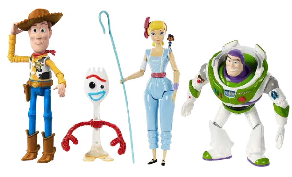צעצוע של סיפור 4 - מארז עם שלישיית דמויות
