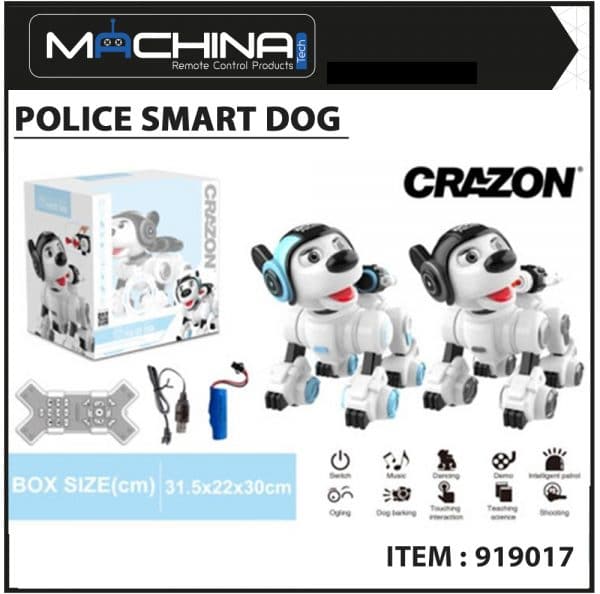 MACHINA - כלב משטרה חכם עם שלט רחוק