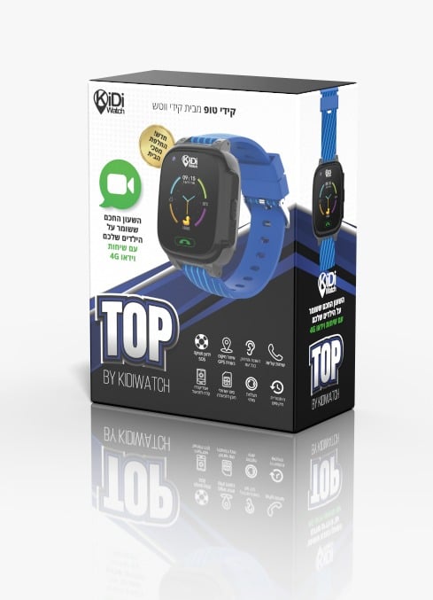 שעון חכם KidiTop בצבע כחול