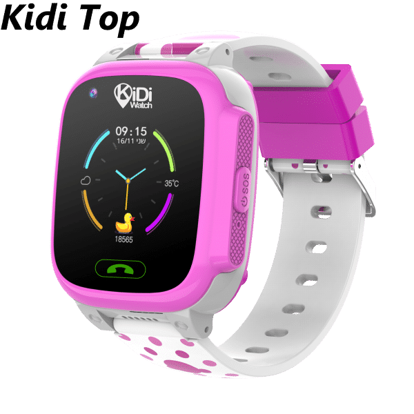 שעון חכם KidiTop בצבע ורוד