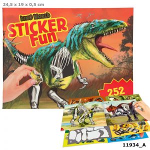 טופ מודל Dino World חוברת מדבקות דינוזאורים