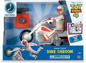 צעצוע של סיפור 4 - דיוק קאבום עם אופנוע על שלט רחוק