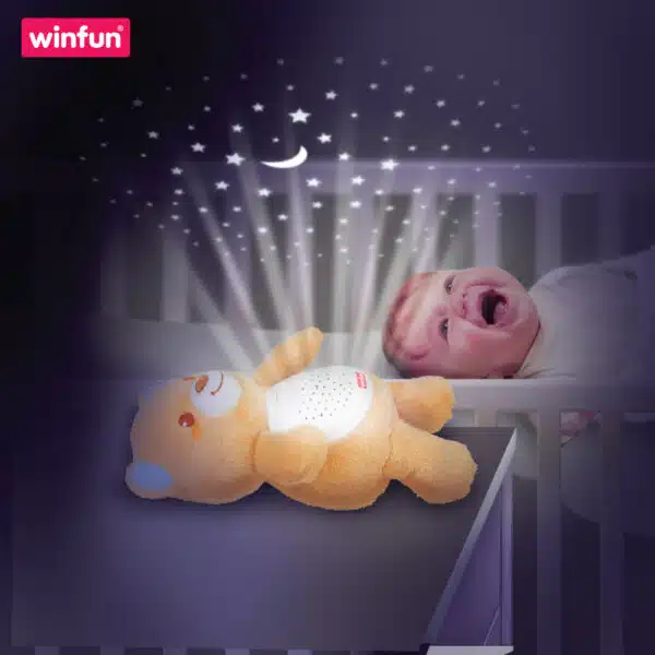 WinFun - דובי מנגן ומנורת לילה כוכבים