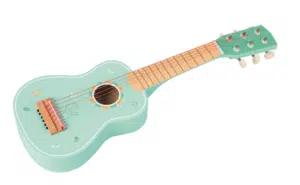 גיטרה מעץ בצבע מנטה