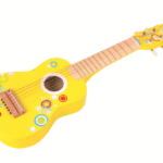 75635גיטרה מעץ בצבע צהוב